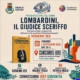 Locandina della presentazione del libro Lombardini, il giudice sceriffo di Giovanni Seu, Festival Comunitario Curcuris 2026.